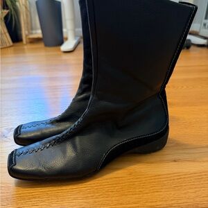 Paul Green Black Leather Women’s Boots